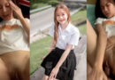 Thai female student has sex with her boyfriend in the dorm room
