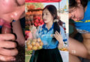 Thai college girl sucks her boyfriend's cock before getting fucked
